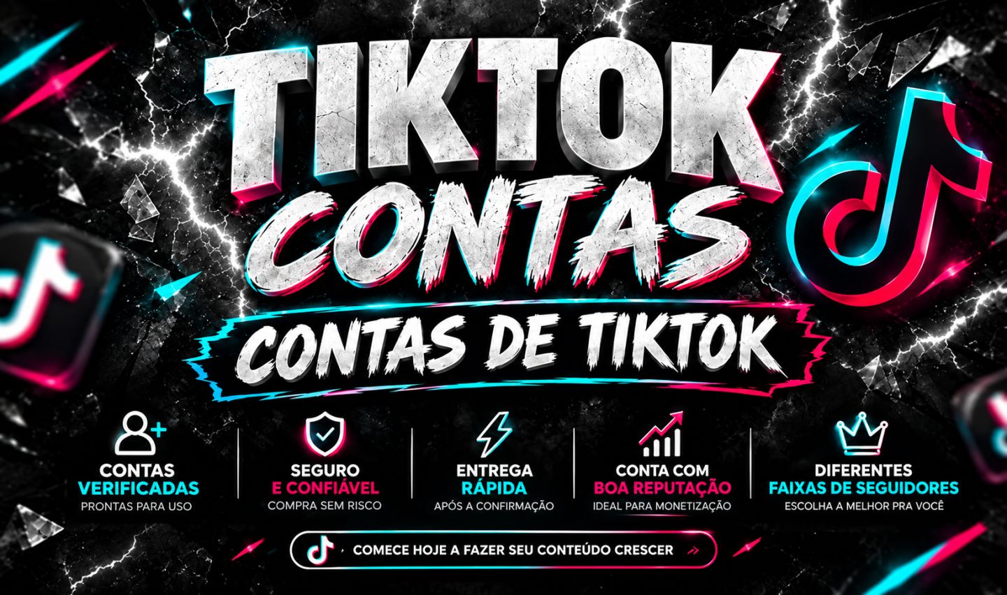 CONTAS TIK TOK / MELHOR PREÇO DA GGMAX / CONTAS NÃO TEM DOCUMENTO VERIFICADO
