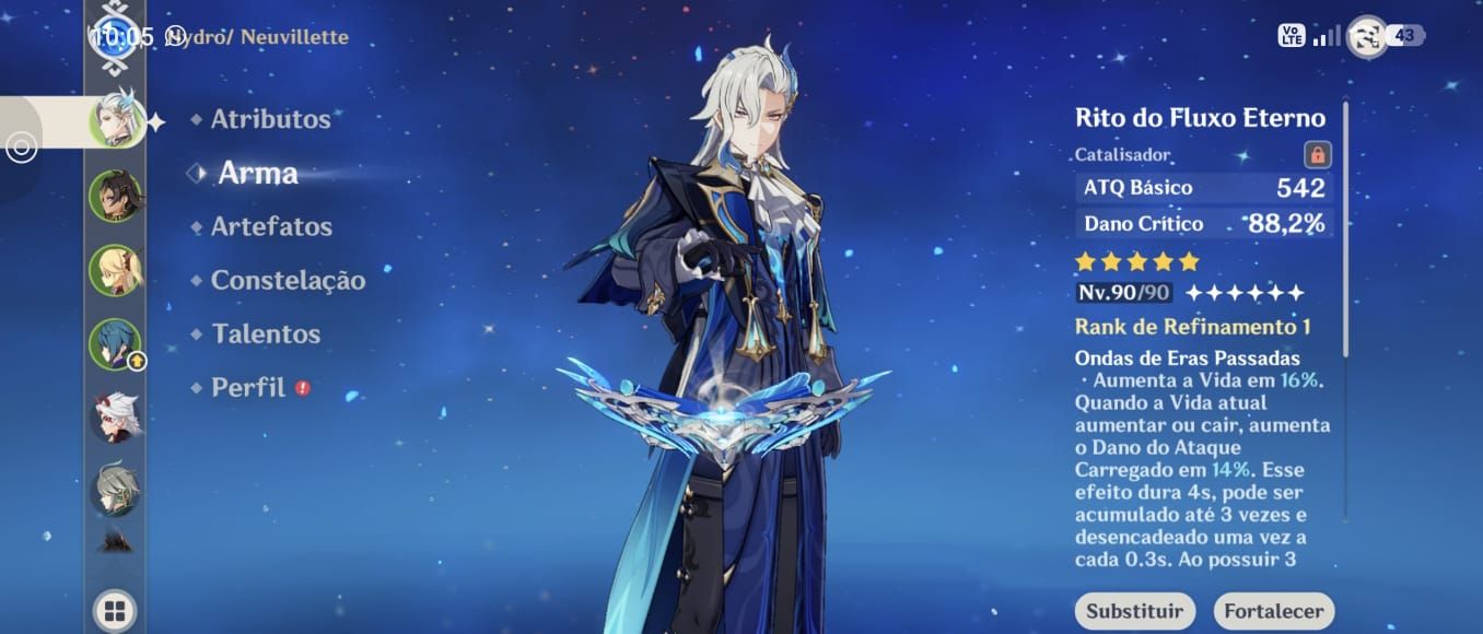 CONTA END GAME AR60 personagens constelados, algumas assinaturas