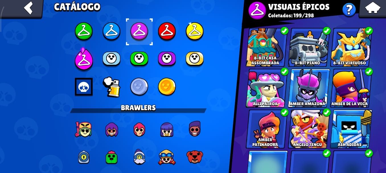 Conta Brawl Stars com TUDO DO JOGO, todos os brawlers upados, última fama.
