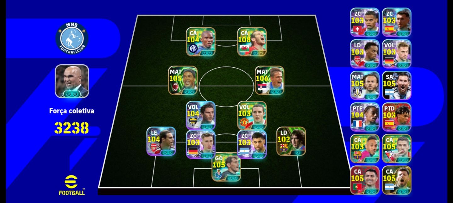 A braba do Bale + Ronaldinho 105 , stoichkovic 106 e zaga top.