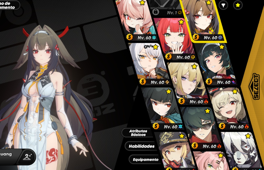 Conta 3 em 1, Genshin, Star Rail e ZZZ, as 3 endgame, muitos personagens e armas