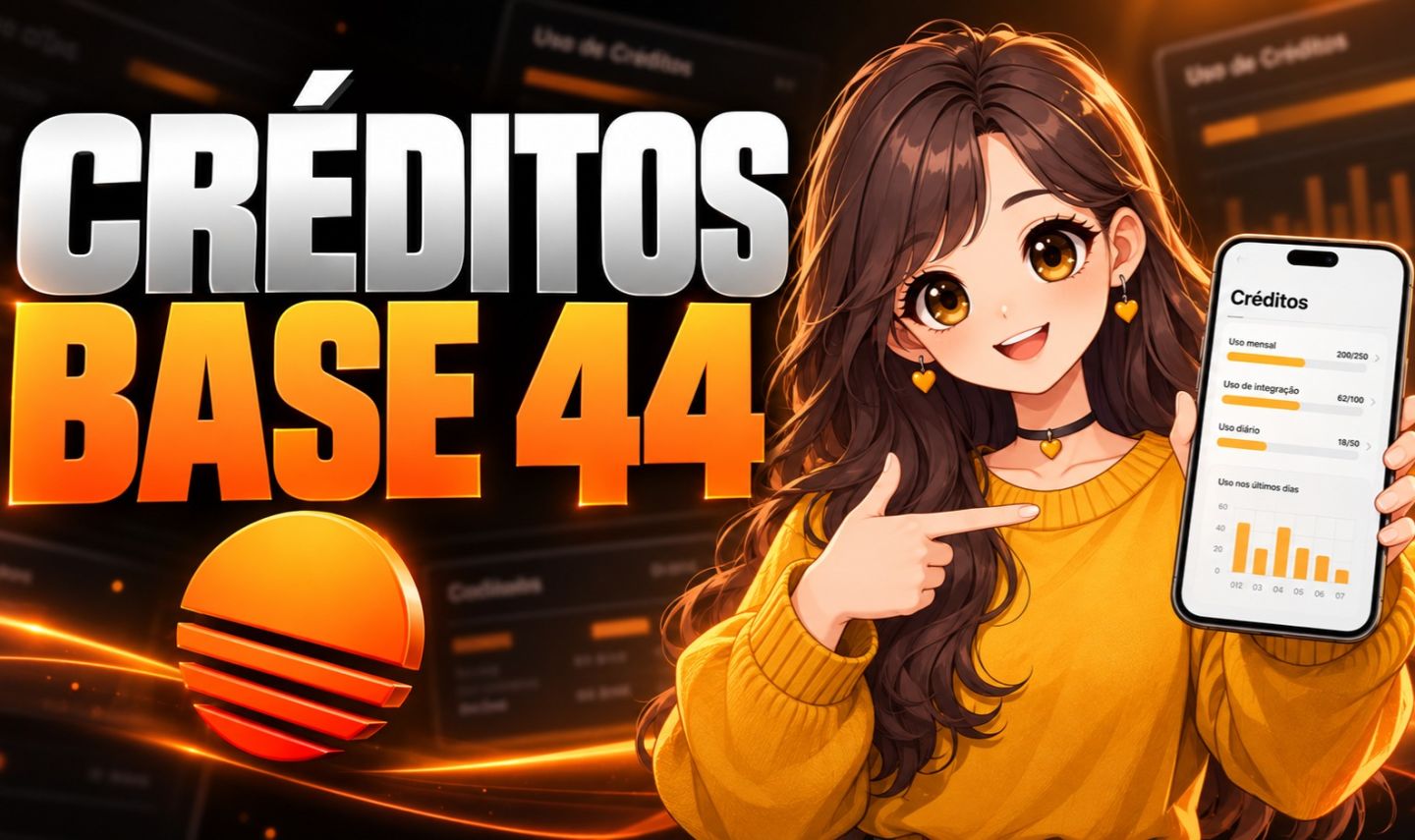 (Créditos Baratos!) Base44 - Recarga na Sua Conta! sem Limites (Base 44)