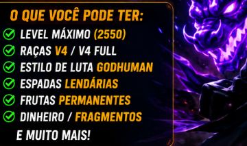 CONTAS BLOX FRUITS LVL MAX COM GOD HUMAN GARANTIDO