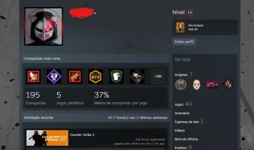 STEAM | CS2 PRIME | PREMIER 18K | GUARDIÃO MESTRE I | +40 JOGOS AAA
