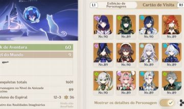 Conta Genshin com 94 t5 (Conta ZZZ e HSR bônus)