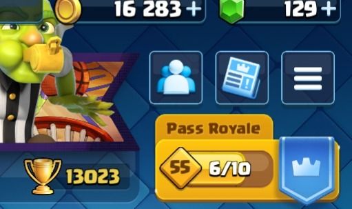 Conta clash upada 13.000 troféus