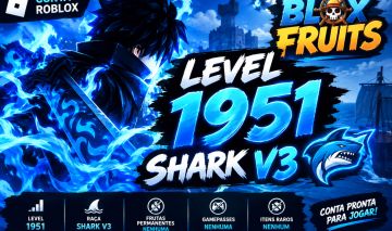 Blox Fruits | Level 1951 | Shark V3 | Conta Pronta para Jogar