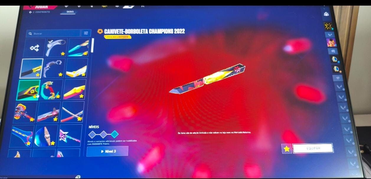Conta top com banner Champions 2021 e quase 5k gastos