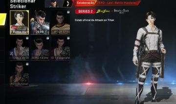 CONTA DE BLOOD STRIKER COM LEVI(ZERO) MIKASA(RAN)