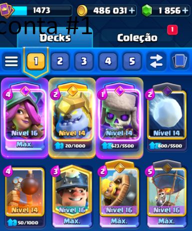 CONTAS CLASH ROYALE! desapego