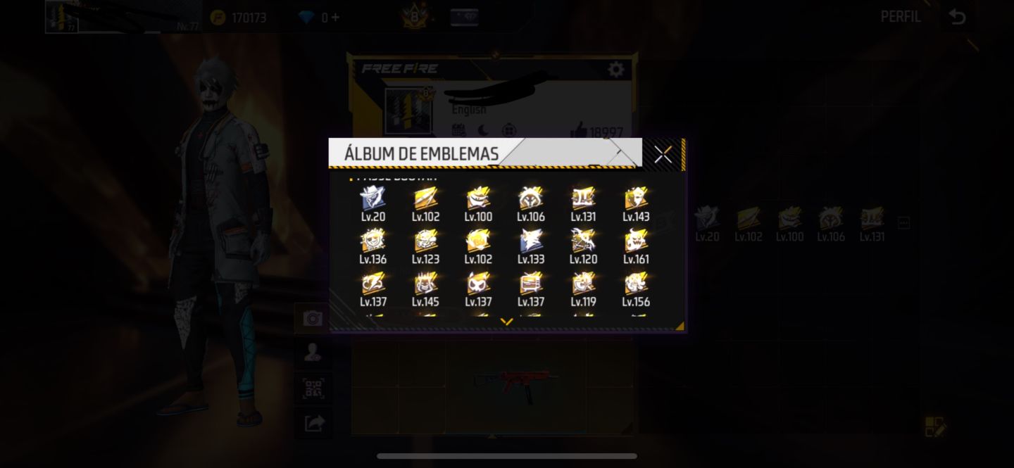 CONTA FREE FIRE ANTIGA | PRIME 8 | MUITOS ITENS RAROS