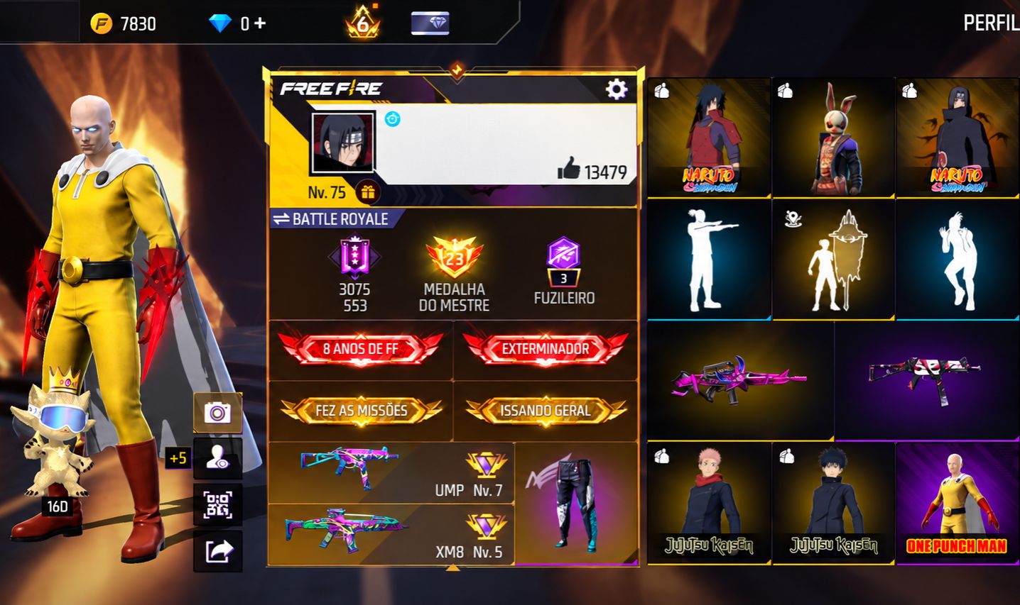 CONTA SUPER RARA DE FREE FIRE