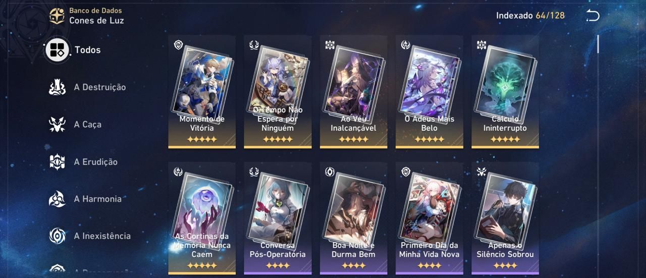Conta Honkai Star Rail ( End Game ); Herta E2S1 + Tribbe E1S0 +Castorice E0S1 E+