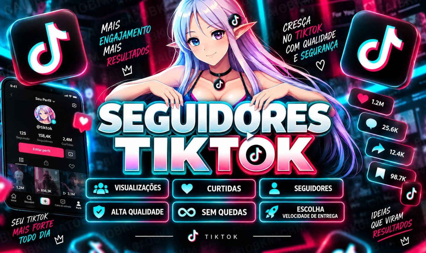 [MENOR PREÇO] TIKTOK - SEGUIDORES - CURTIDAS - VIEWS - PREMIUM