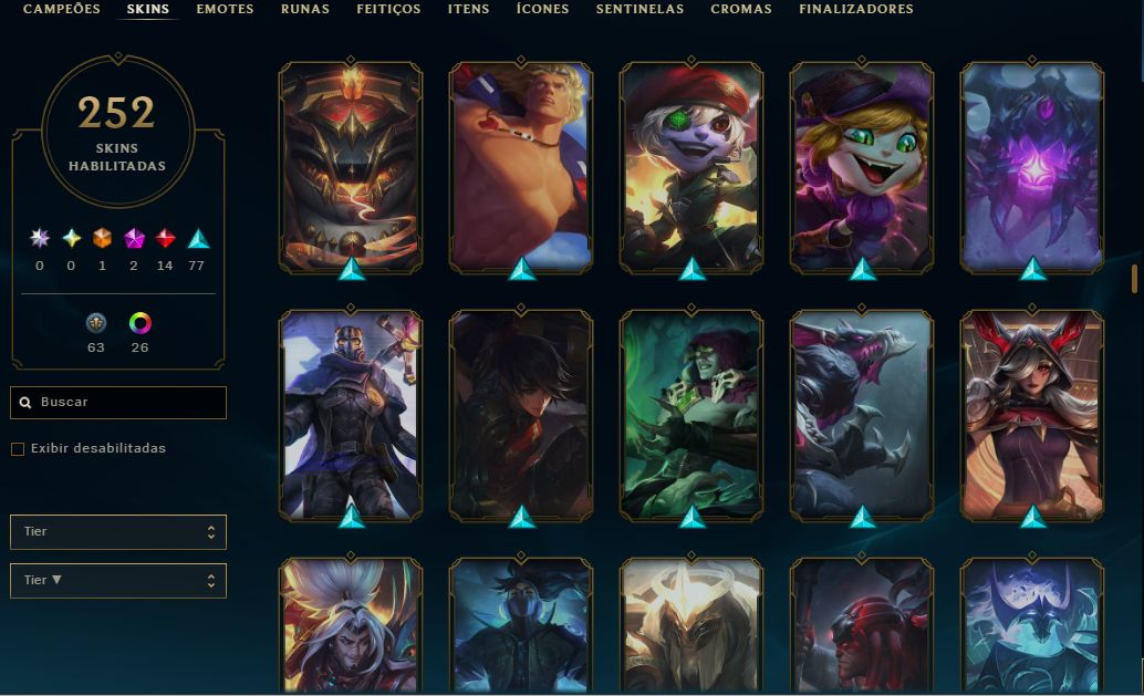 CONTA LVL 431 COM 251 SKINS - CONTA DESDE 2013