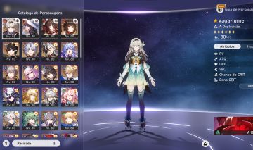 Conta Honkai Star Rail Endgame com banner de personagem e cone no garantido