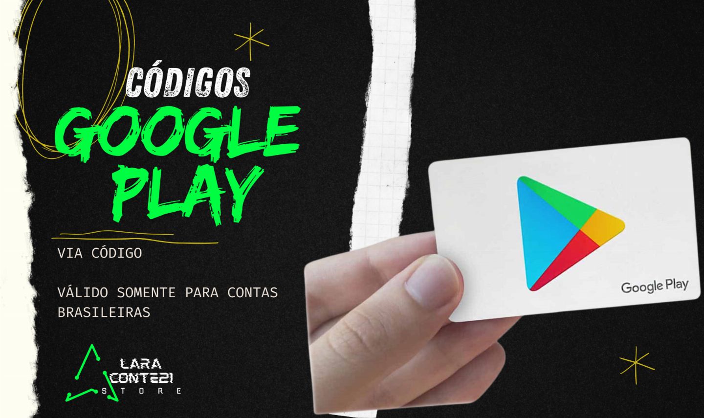 CARTÃO GOOGLE PLAY - BRASIL