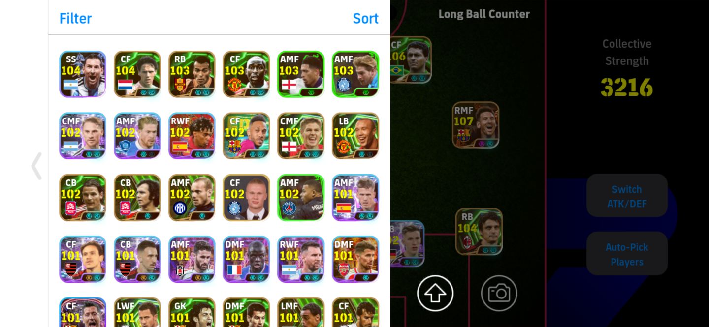 Conta efootball 3220 Força Messi blitz