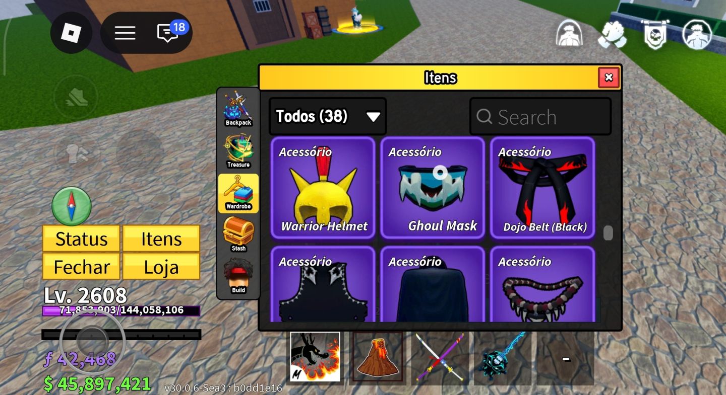 CONTA ROBLOX | LVL 2608 MAX | BLOX FRUITS CYBORG V4 DESP | CDK + TTK | 45M