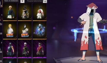 Conta de ff, possui entrada da kurama com naruto e conjunto do minato