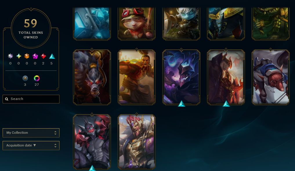 Conta LoL main zed 378k maestria + dizimador e cromas