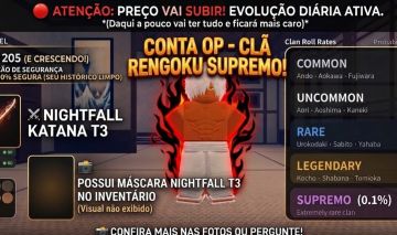 CONTA OP PROJECT SLAYERS | Rengoku Supremo + Nightfall T3