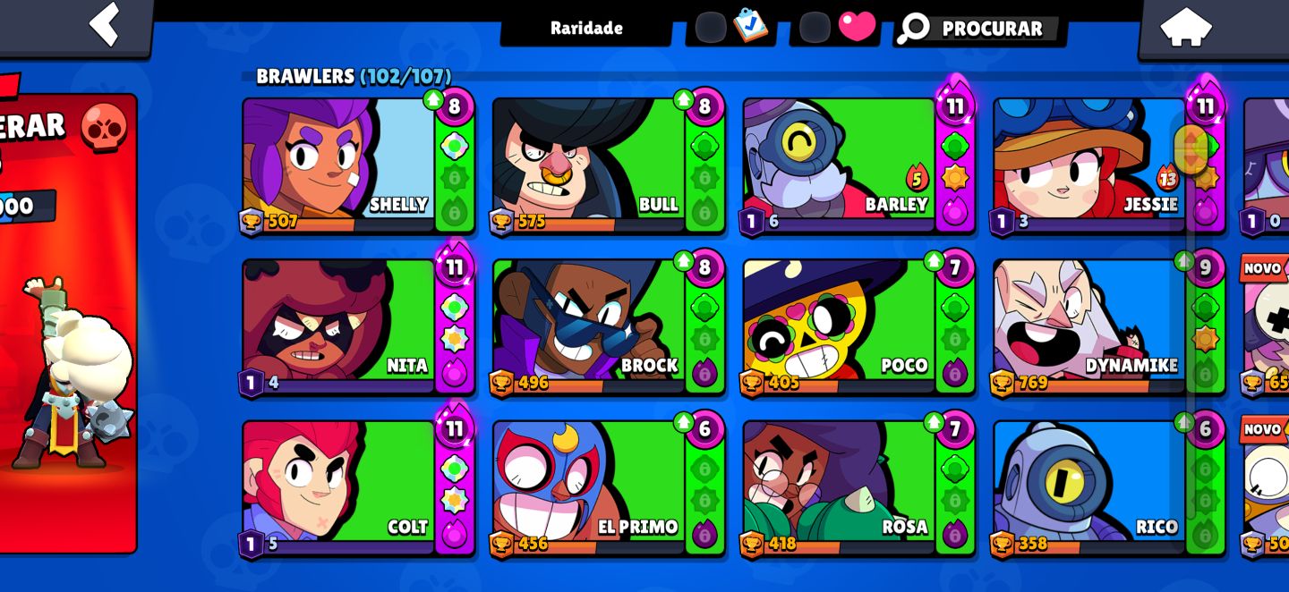 Conta de Brawl Stars 40k de troféus muito boa!! Preço a negociar