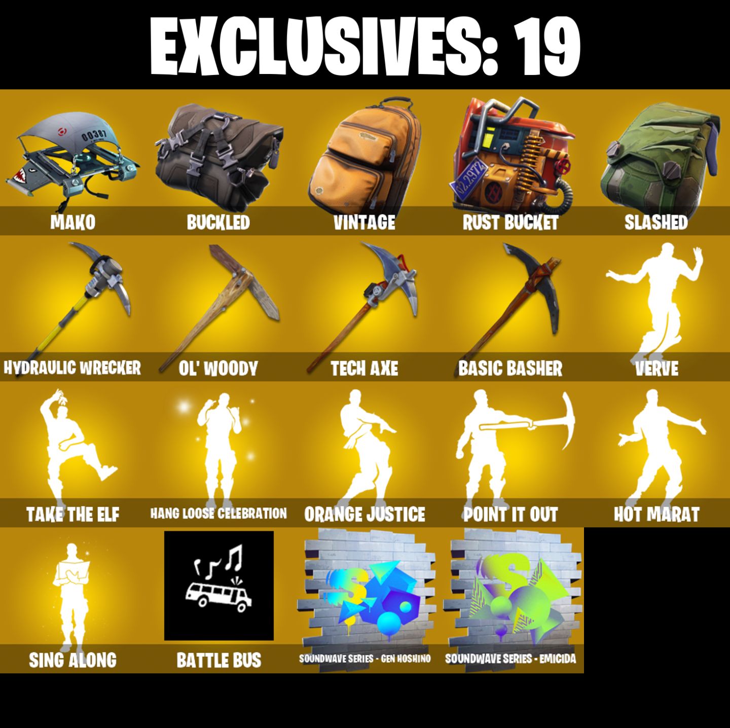 Conta Fortnite OG com Temporadas 4, 5, 6, 7, 8 | Ragnarok | Mako e 109 skins.