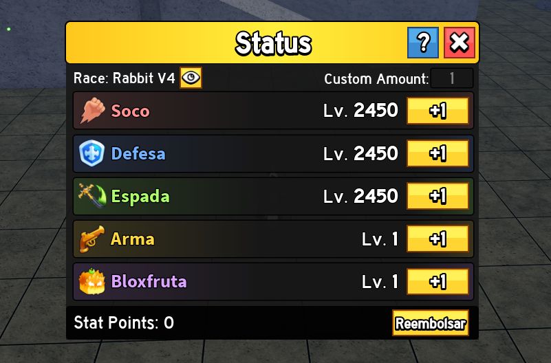 Conta Blox Fruits full maestria em armas / frutas, 2 raças v4