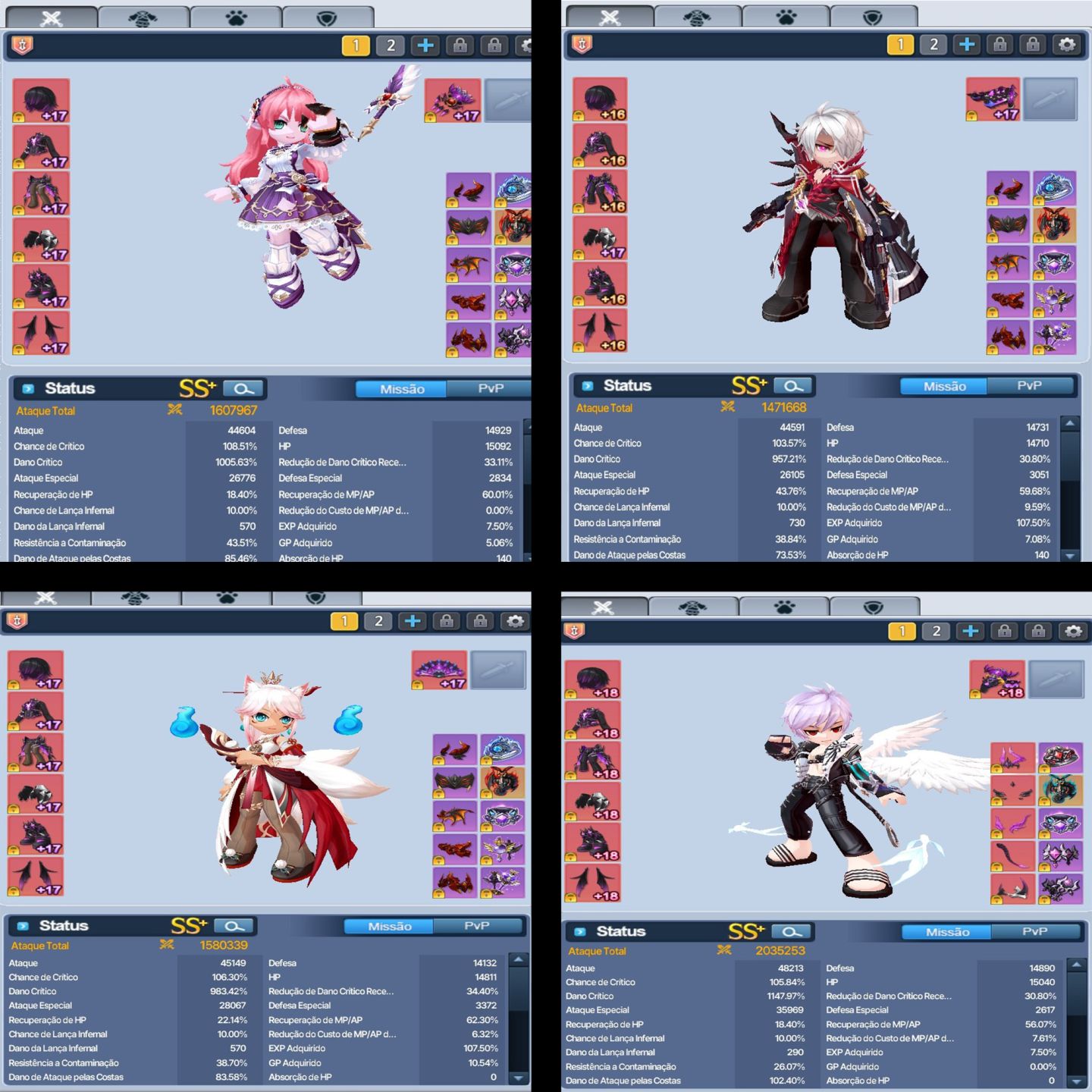 Conta EndGame C LvL 820 | 25 Chars Full 1.6KK+