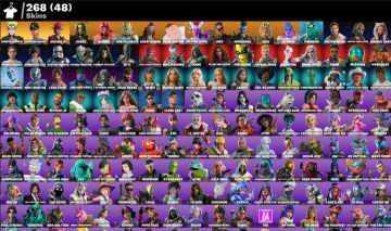 CONTA FORTNITE TRYHARD + 14 CAMPS | 268 SKINS