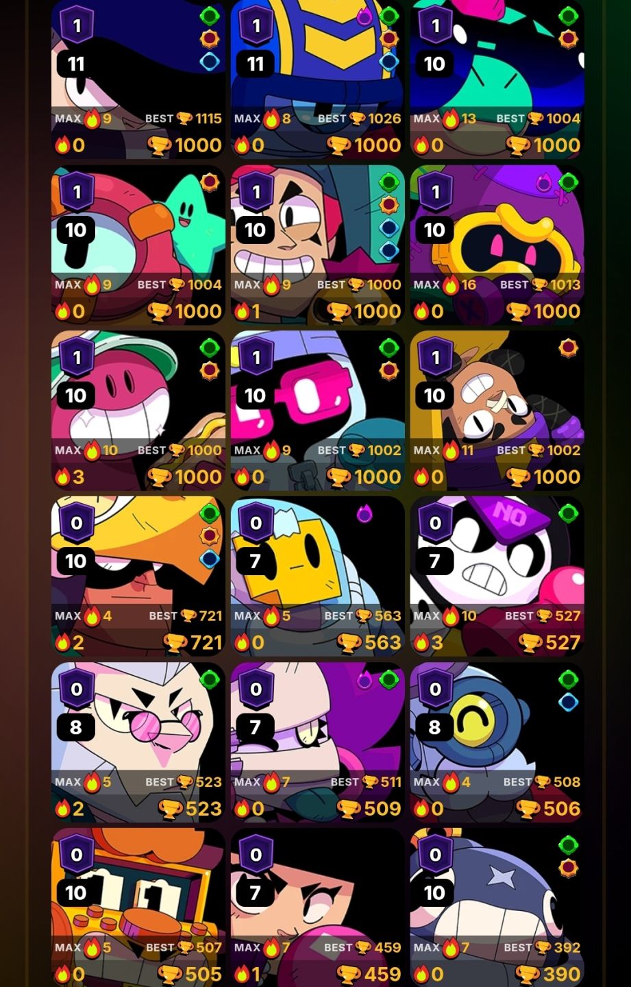 CONTA BRAWL STARS OP! DESCONTO DE 55% PRA SAIR LOGO. +85 BRAWLERS