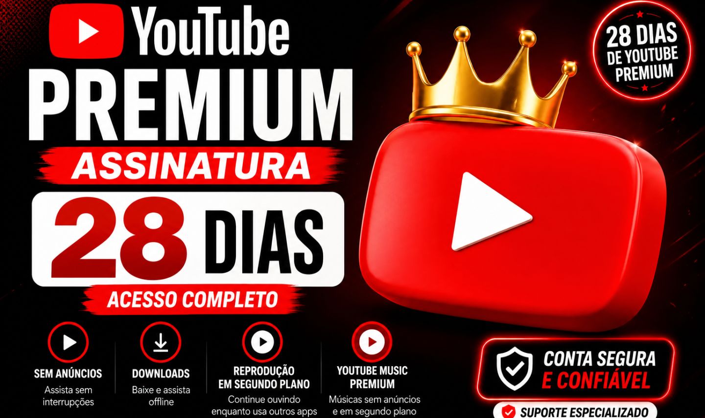 (PROMOÇÃO) Youtube Premium 28 dias no seu email