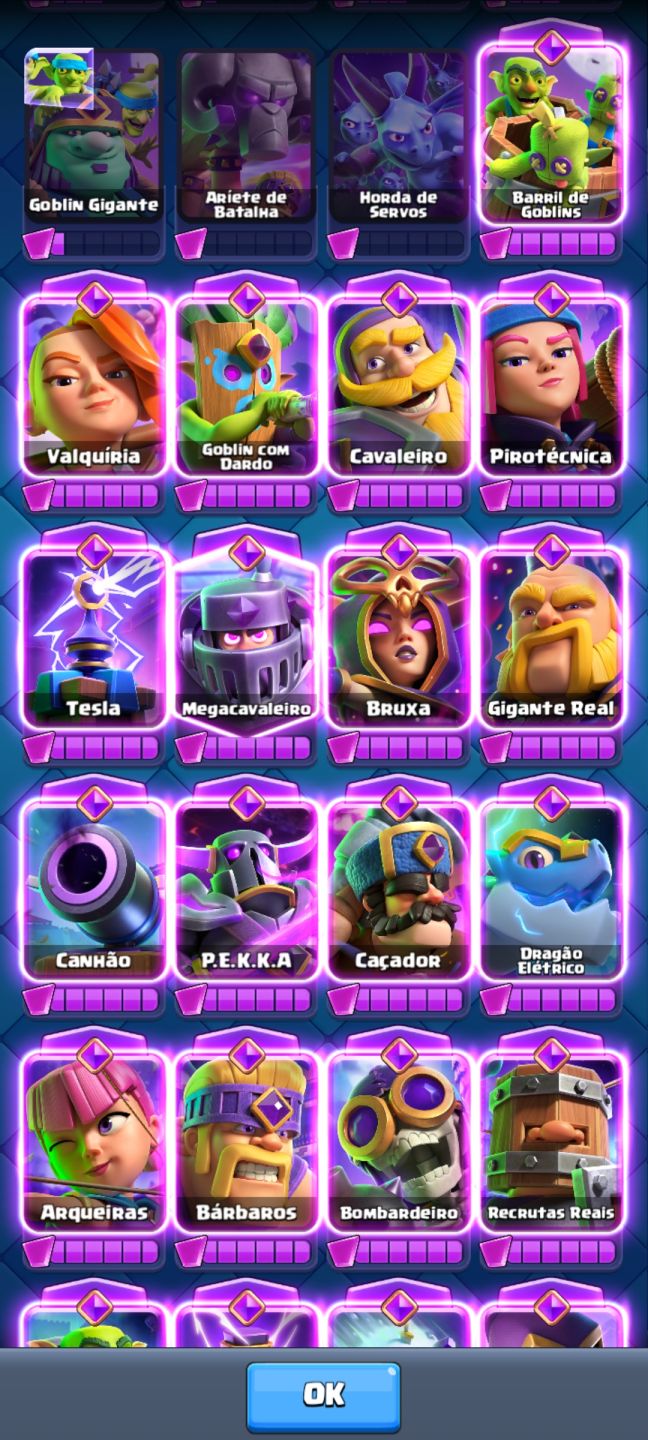 [IMPERDÍVEL] CONTA CLASH ROYALE COM 2 DECKS FULL 16 [12K troféus]