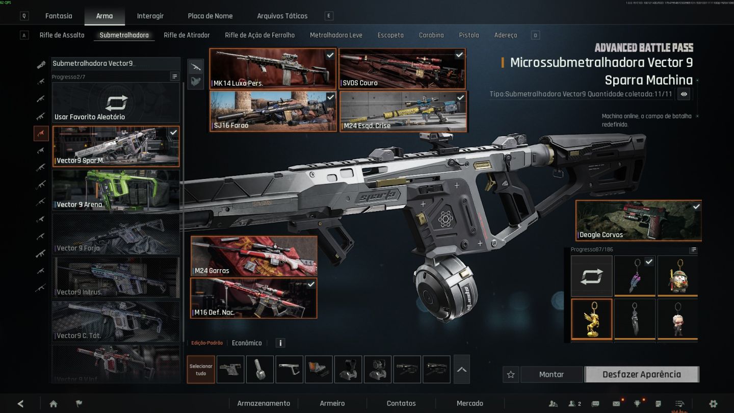 CONTA ARENA BREAKOUT 120M STASH, VARIAS SKINS PAGAS, BUTTERFLY E LUVA NEON!