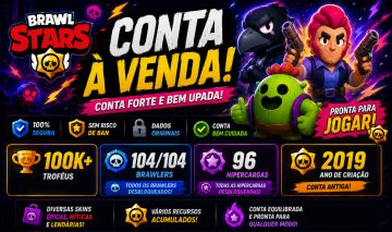Todos Brawlers | Todos level Max | Muitos itens de colecionador | Brawl Stars