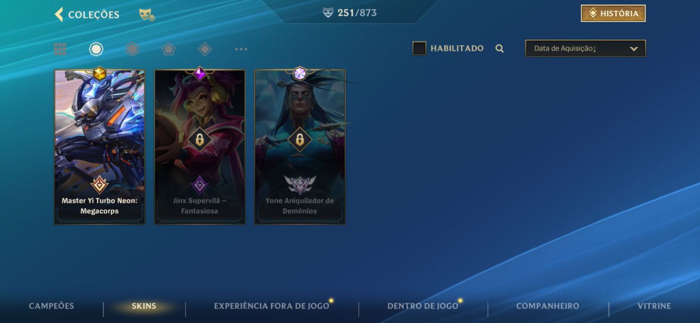 CONTA WILD RIFT DESAPEGO| 251 SKINS | 50K COLEÇÃO | MÍTICAS + PRESTÍGIO + SKINS