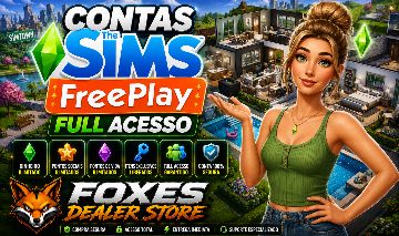 CONTAS THE SIMS FREEPLAY (FULL ACESSO)
