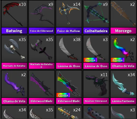 [PROMOÇÃO e BRINDE] GODLYS | SETS | CHROMAS | ROBLOX MM2 - LEIA A DESCRIÇÃO!