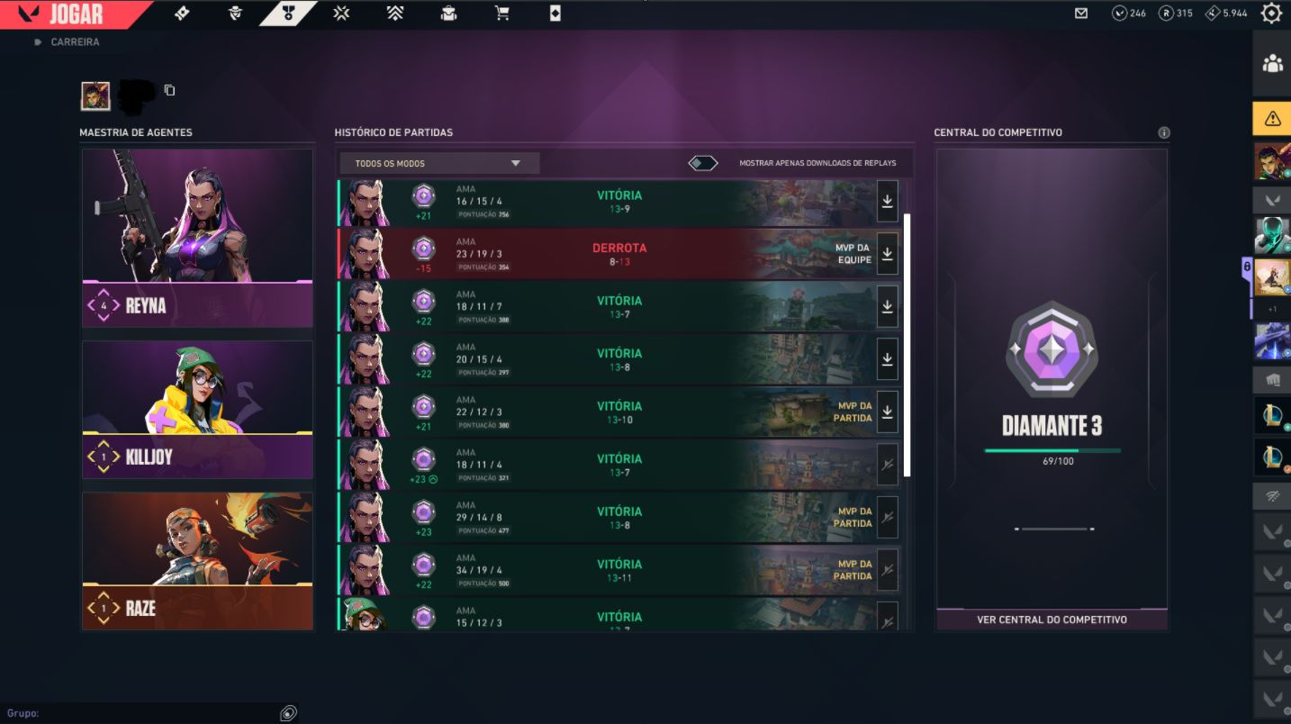 CONTA ASCENDENTE COM PACOTE CHAMPIONS 2025 E OUTRAS SKINS