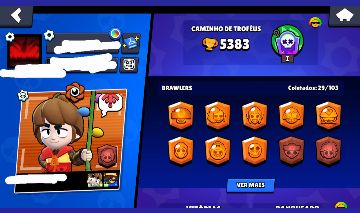 CONTA BRAWL STARS BOA PRA VOCE QUE NAO QR COMEÇAR DO ZERO