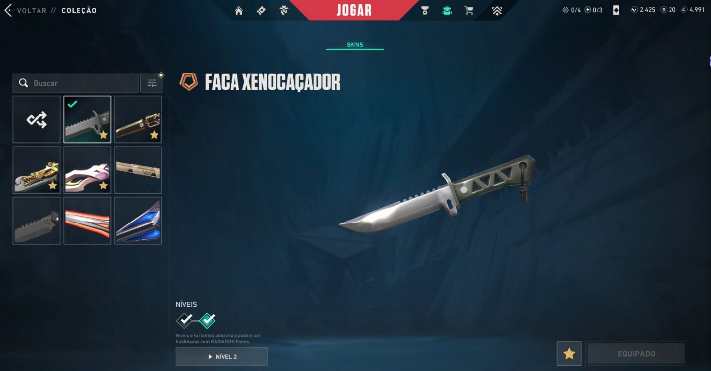 CONTA VALORANT | CHAMPIONS 25 | FACA XENOCAÇADOR + DIVERSAS SKINS