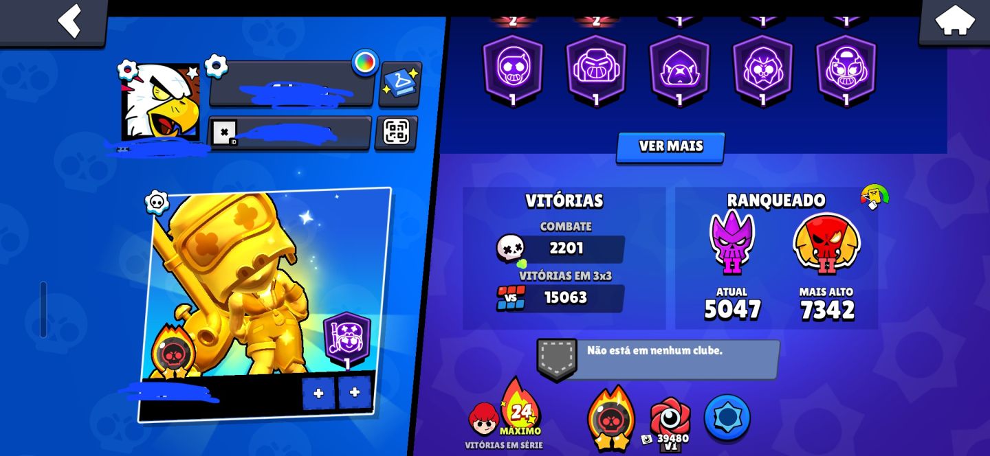 Conta de Brawl Stars 2019 full buffies
