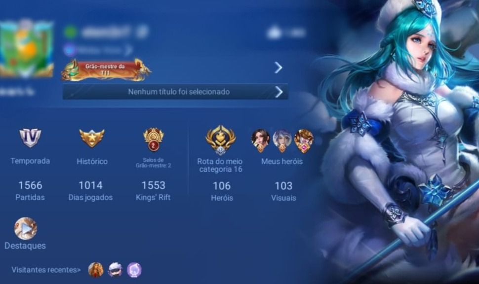 Conta Honor of Kings | Skins épicas | 106 Heróis | Lv 136 | Promoção