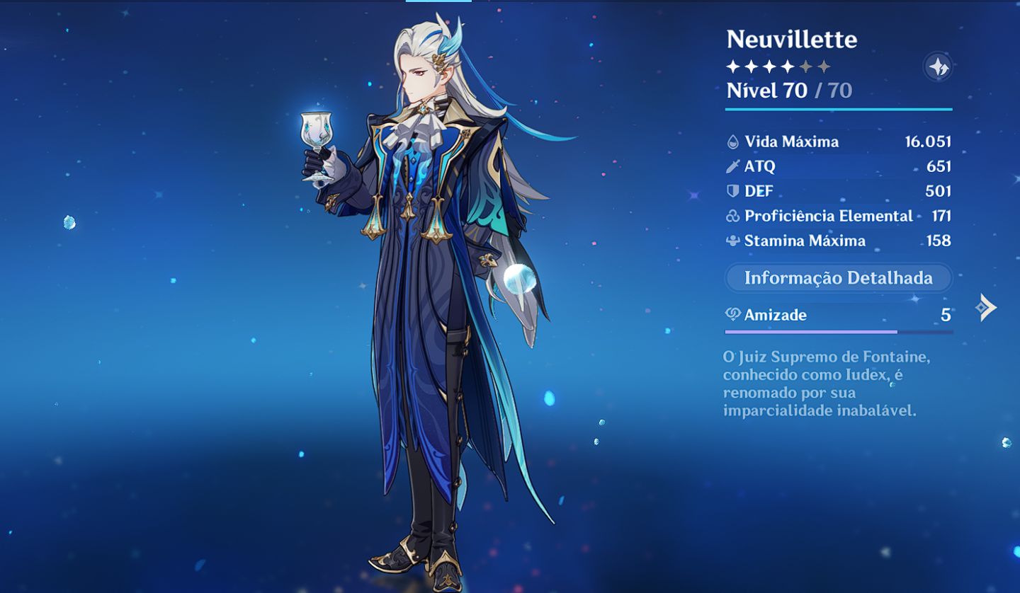 AR 48 Conta Genshin | Mavuika + Arlecchino + Neuvillette | E-mail Próprio