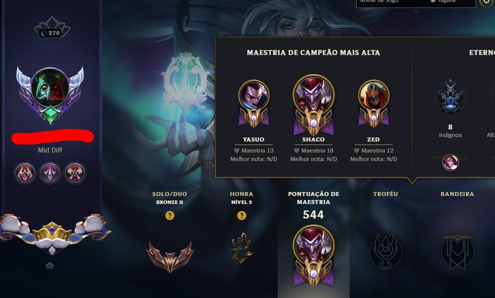CONTA LEAGUE OF LEGENDS 104 SKINS NIVEL 270 FULL CHAMP
