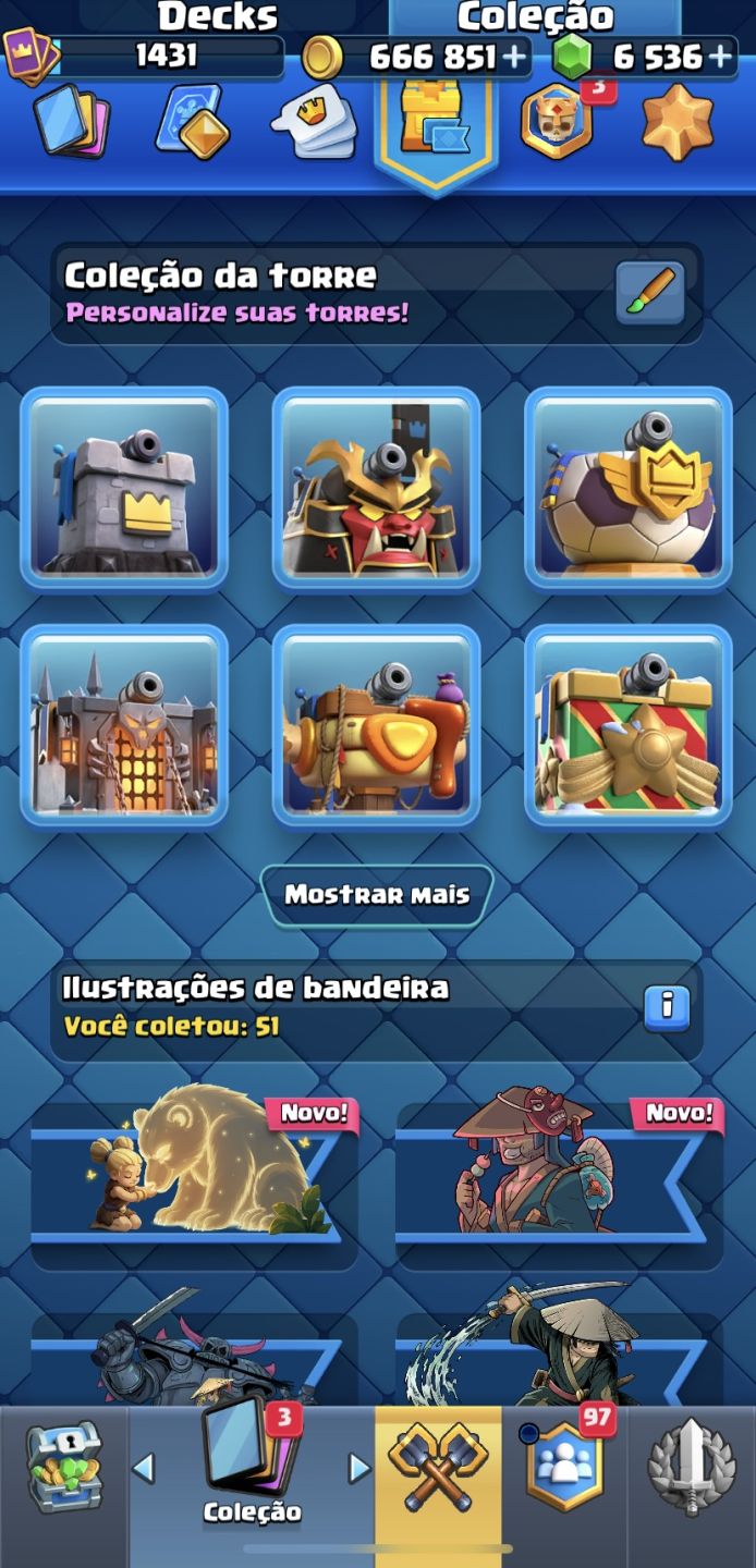 CLASH ROYALE 8 ANOS | KT15 | 11.1K TROFÉUS | 6.5K GEMAS | LVL 16