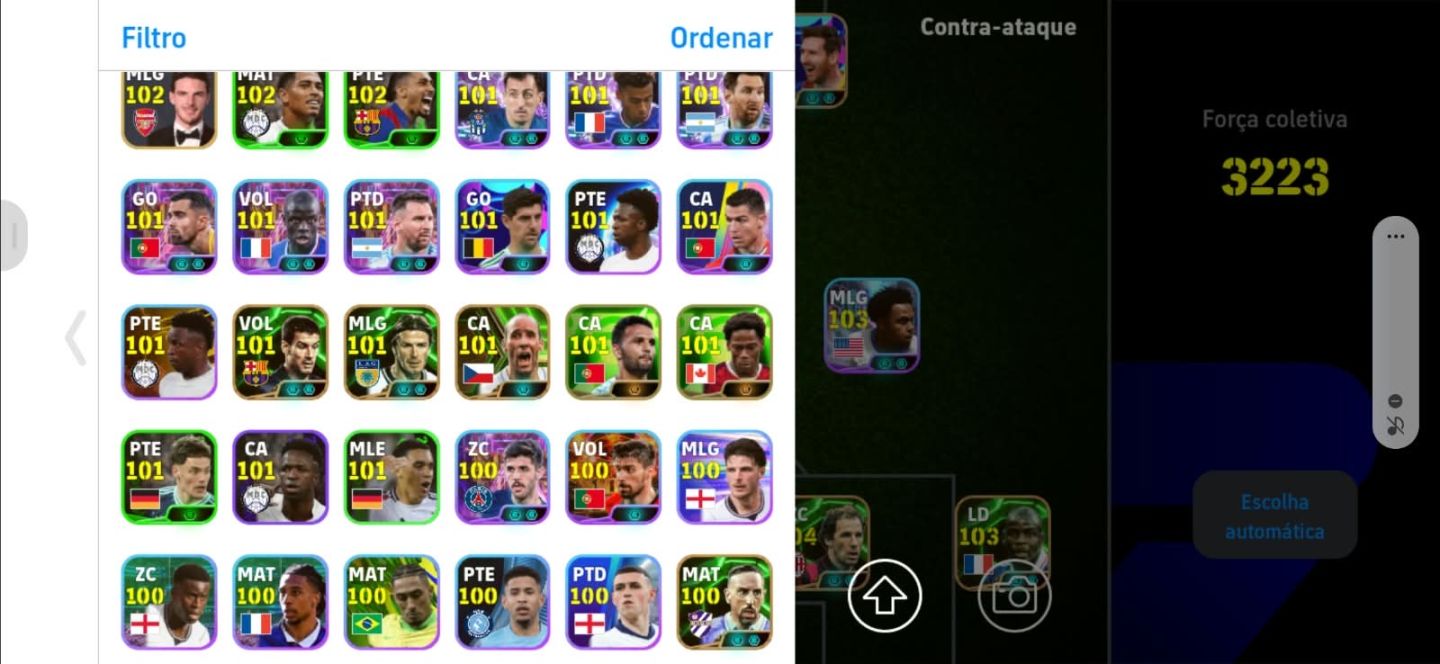 CONTA DE EFOOTBALL MOBILE MUITO BOA PARA COMEÇA