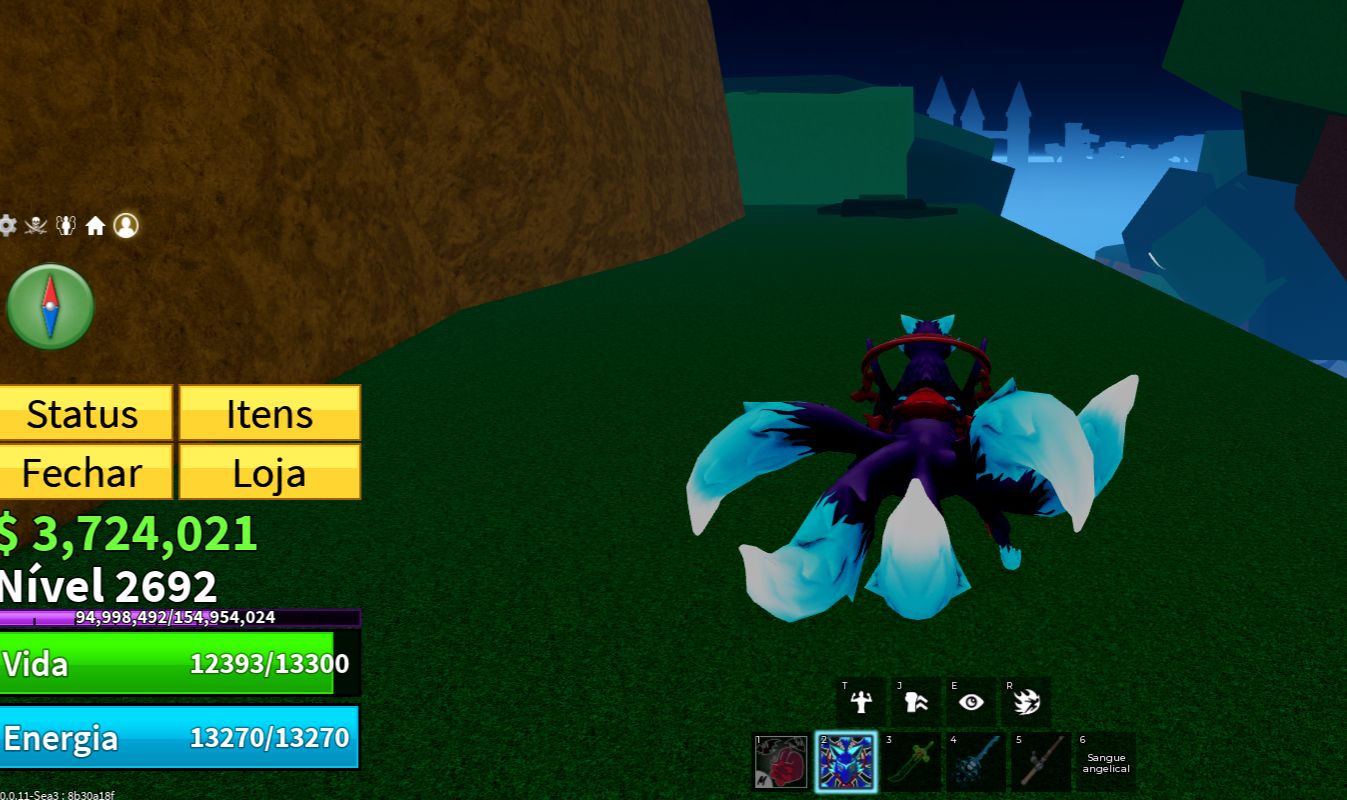 CONTA FOCADA EM BLOX FRUITS, MUITAS PERMANENTES E GAMEPASS!! (LER DESC)