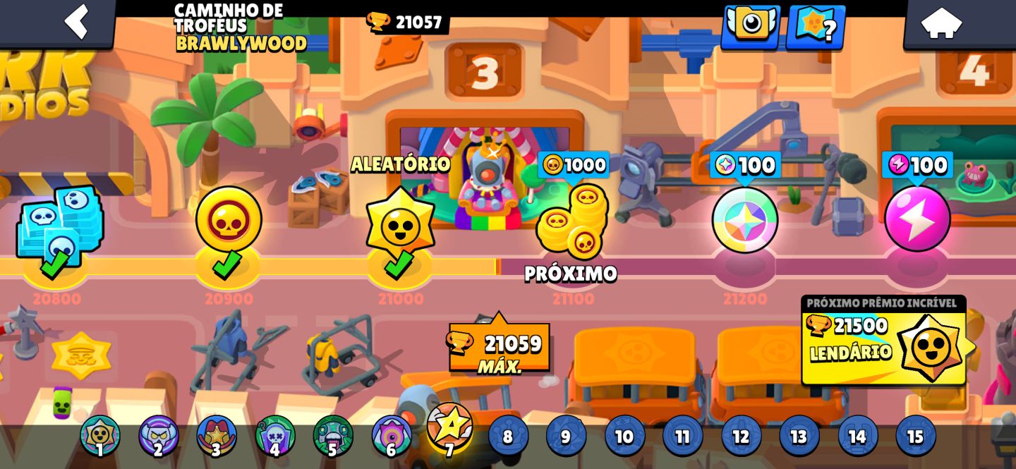 Conta de Braw com 21k de troféus e dois Passes e uma conta de clash arena 19